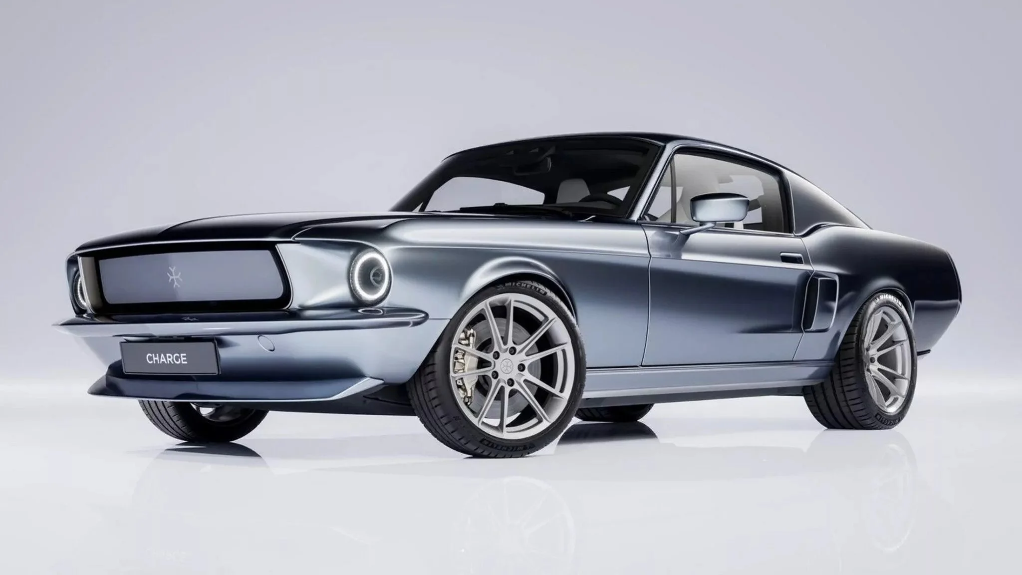 Electric best sale classic mustang